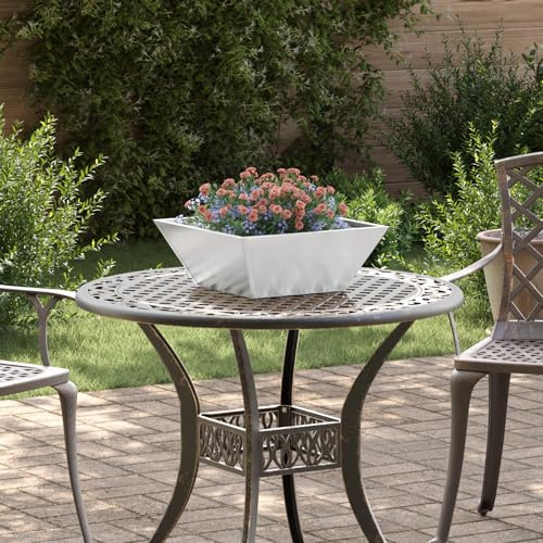 Générique Pot en métal Acier Inoxydable 40 x 40 x 15 cm Durable Carré,Pots & Cache-Pots,8.45KG-873819