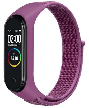 Cinturino compatibile con Xiaomi Mi Smart Band 7/6/5/4/Band 3/NFC/Amazfit Band 5, cinturino regolabile in morbido nylon di ricambio per uomo e donna