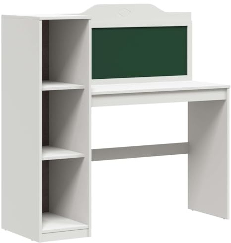 vidaXL Modern Blackboard Desk for Home, Study, Office, Minimalist Workstation, Compact and Functional