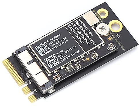 Xiuganpo BCM943224PCIEBT2 WLAN-Adapter für A1369/A1370 Laptop, Verbesserte Leistung, Schwarz (Externe Antenne Nicht im Lieferumfang enthalten)