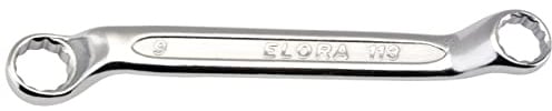 Draper 2612 Elora Midget Deep Crank Metric Ring Spanner, 8mm x 9mm
