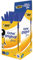 BIC Cristal Original Fine, Boligrafos Punta Fina (0.8mm), Óptimo para Uso Escolar y de Oficina, Caja de 50 Unidades, Azul