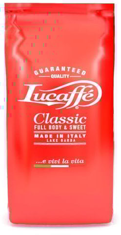 Lucaffé - Cafe en grano natural Classic, 1 Kg | Café en grano de especialidad italiana para espresso | Tueste medio | Sabor dulce y con cuerpo | Aroma fino y a chocolate