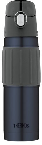 Thermos Vacuum Insulated 18 Ounce Stainless Steel Hydration Bottle, Midnight Blue