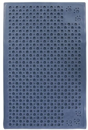 Petlinks Purr-fect Paws Multipurpose Cat Litter Mat - Blue, Medium