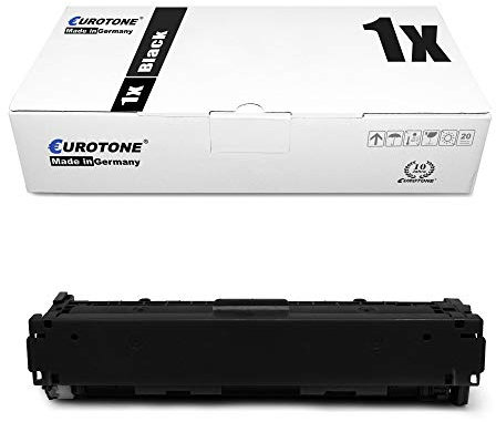 Eurotone Toner kompatibel für HP Color Laserjet CP 1210, 1213, 1214, 1214, 1215, 1216, 1217, 1513, 1513, 1514, 1515, 1516, 1517, 1518 125A Black CB540A, Druckerpatronen