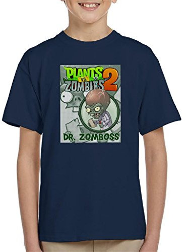 Cloud City 7 Plants Vs Zombies Dr Zomboss Kid's T-Shirt Navy Blue