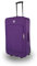 SIGN Stoffkoffer Trolley Reisekoffer Inline Rollen (Handgepäck-Mittel-Groß-Sehr Groß) (Lila, Großer Koffer (71cm))