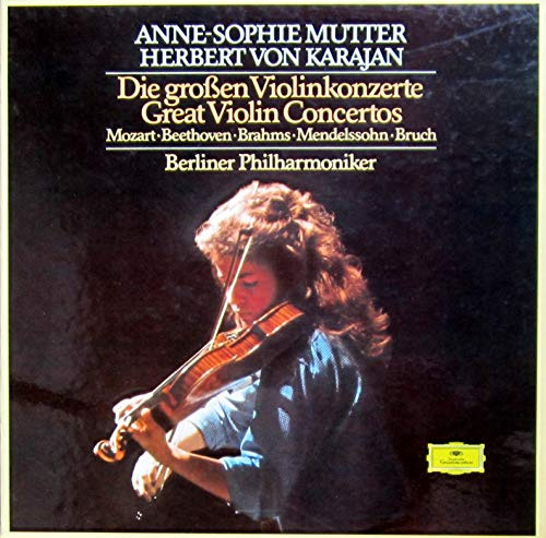 Die großen Violinkonzerte / Great Violin Concertos (von Mozart, Beethoven, Brahms, Mendelssohn und Bruch) [Vinyl Schallplatte] [4 LP Box-Set]