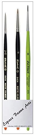 Pinceau Raphael Series 8404,kolinsky Rouge Sable.Set 2 pcs. 4/0 .0