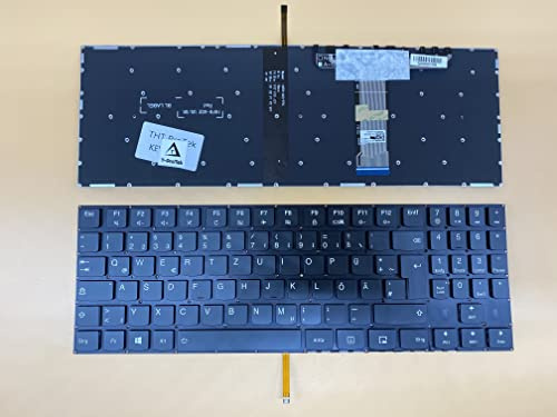 T-ProTek DEUTSCHE-Tastatur Keyboard schwarz kompatibel für Lenovo Legion Y530-15ICH (81FV00G4GE)
