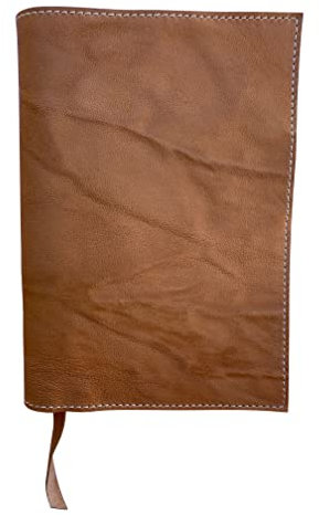 CG - Talento Fiorentino, custodia cover in vera pelle fatta a mano in Italia, per quaderno formato A5, agenda, diario, porta documenti (Sabbia vintage)