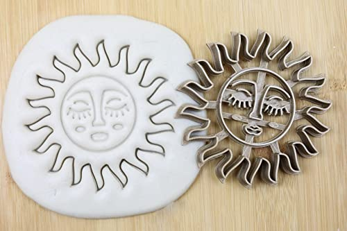 Mystische Sonne cookie cutter Fondant Keksstempel/Ausstechform keksausstecher PLA ca.8cm