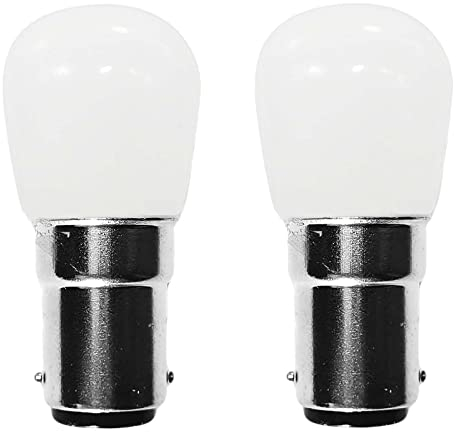JQslight 2W Ba15d LED Bulb Warm White 3000K SBC B15 Small Bayonet ba15d led Replacement for 15W Halogen Bulb AC200-240V ba15d Filament led for Sewing Machine, Chandelier, Refrigerator