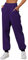 Yovela Pantaloni della tuta da donna larghi a vita alta pantaloni della tuta vestiti autunnali casual joggers Y2k estetici caldi pantaloni con tasche, Viola scuro, XL