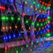 Jopassy LED Lichternetz 2x2m 204LEDs Lichterkette Lichterkettennetz 8Modi Lichtervorhang mit Stecker für Weihnachtsbeleuchtung Außen, Bunt