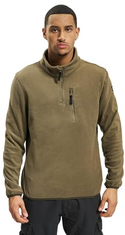Brandit Men's Fleece Troyer Jumper, olive, 4XL