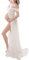 LAEMILIA Robe Grossesse Shooting Photo Robe Maternite Robe Femme Enceinte Eté Grande Taille Tenue Grossesse Photographie Elégante Retro pour Mariage Soirée Cocktails Cérémonie Plage S-XL Blanc
