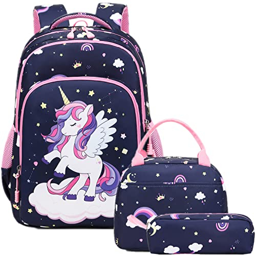 Zaino Bambina Scuola Elementare Zaini Elementare Bambini Zainetto Unicorno Bambina Zaini per La Scuola