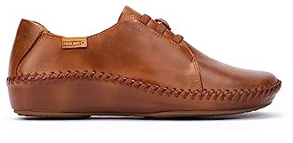 Pikolinos Flache Schuhe in Leder P. Vallarta für Frauen Farbe Brandy