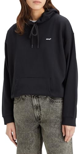 Levi's Damen Everyday Hoodie Kapuzenpullover, Caviar, M