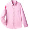 Chemise d'école tissée à manches longues pour garçon, rose, 3 ans