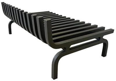Rejilla para Chimenea Independiente de 50 x 30 cm, digna del Fabricante | doblado por un Lado | Aspecto Moderno