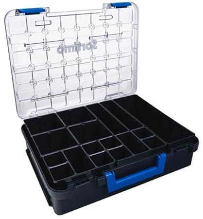 T-BOXX 330 mit 9 Insetboxen H95 & 8Sortimo T-Boxx 330 robust & leicht. Ideal für Kleinteile, stapelbar & kompatibel mit Sortimo Fahrzeugeinrichtungen.