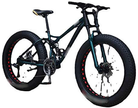 HJBFVXV Fahrräder Outdoor Riding Variable Speed Off-Road Beach Snow Bicycle Shock Absorption Adult Ultra-Wide 4.0 Large Tire Student Mountain Bike