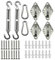 Generic Kit D'installation pour Abri Solaire, Accessoires Pratiques pour Le Jardin, Matériel sans Voile