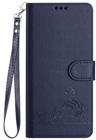 XIYonh Hülle für iPod Touch 7 / iPod Touch 6 / iPod Touch 5 Handyhülle mit Kartenfach Ständer Brieftasche PU Ledertasche TPU innen Schale Flip Schutzhülle Kompatibel mit iPod Touch 7, Blau