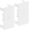 Habengut End Caps for Mounting the Cable Duct 60 x 110 mm, White
