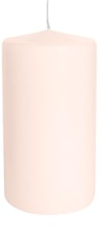 Risthò 56205_26 Stumpenkerzen, Puder, Durchmesser 8 cm, Höhe 15 cm, 2 Stück