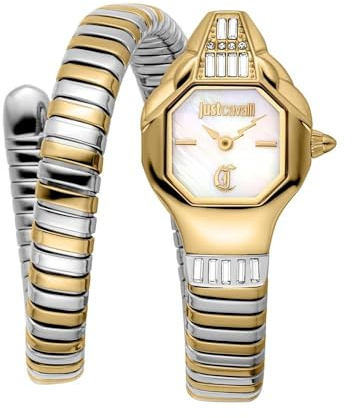 Just Cavalli Damen Analog Quarz Uhr mit Edelstahl Armband JC1L326M0055