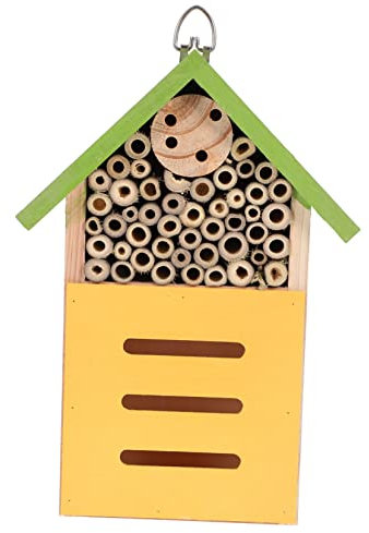 FUNOMOCYA Holz-insektenhotel Für Bienen Kreatives Garten- Um Nützliche Insekten Anzulocken Und Einen Lebensraum Für Bestäuber Zu Schaffen Gartengestaltung Und Umweltschutz
