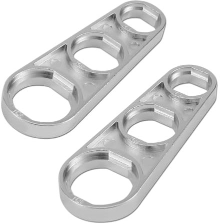 2pcs Faucet Bubbler Wrenches, Multi-Use Faucet Aerator Key 6 Sizes 16/18/20/22/24/28mm Sink Aerator Wrenches Detach Tool for Kitchen Bathroom Faucet Parts Repair Spanner