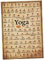 KITANDOVE Yoga-Poster Wohnaccessoire Gefälscht Yoga-Studio-Plakat Chakra-wandteppich Austauschbares Wandbild Yoga-Haltung Wanddekoration Vintage Wohnkultur Vintage-Poster Heim Pose Segeltuch