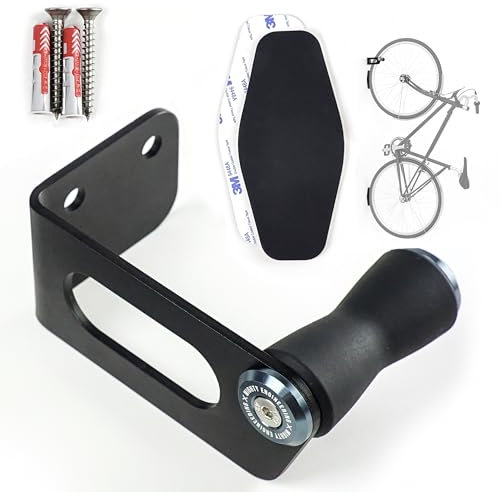 MIGHTY ENGINEERING Fahrrad Wandhalterung LOCK-UP – Vertikale Aufbewahrung für Rennrad, MTB u. E-Bike
