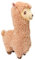 HENGBIRD Alpaka Kuscheltier, Alpaka Kissen Lama Kuscheltier, Alpaka Plüschtier Weiches Lammfellwolle Alpaka Kuschelkissen, Plush Alpaka Geschenk für Kinder Mädchen Jungen (33 cm, Braun)