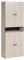 trendteam smart living - PureBliss - Hochschrank breit - Kashmir Hellgrau - Rillenoptik - 1 offenes Fach + 4 Einlegeböden - (BxHxT) 70 x 186 x 31cm - Badschrank mit edlen Metallgriffen