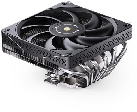 JONSBO HP600 Black CPU Air Cooler,120mm PWM Fan, 6 Heat Pipes,Silent Series Down-Flow Radiator,LGA 115X/1200/1700,AM4/AM5,D-TDP:210W,PC Cooler,Hight 66mm