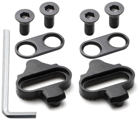 Vonavira SPD Cleats für Fahrradschuhe 2 Stück SPD Cleats Rutschfestes Design Perfekt für Indoor Cycling Mountainbiking und Outdoor Straßenradfahren