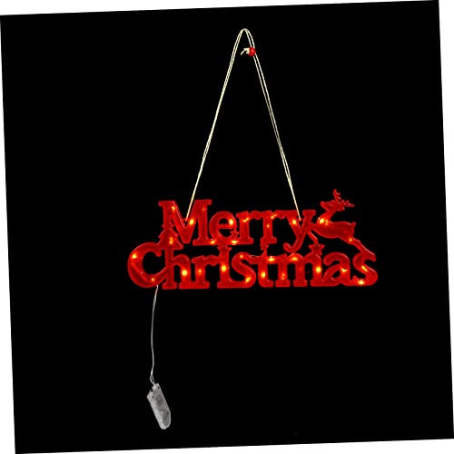 PRETYZOOM Cartel Luminoso Letrero De Navidad Decoración Led De Guirnalda Luz Decorativa De