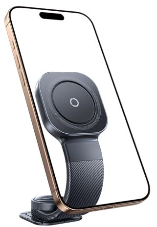 Baseus C03 Porta Cellulare Auto Magnetico, Supporto Telefono Macchina Magsafe Regolabile a 360° per Cruscotti, Memoria Flessibile in lega, Portacellulare Universale per iPhone Samsung