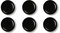 Excelsa Nordic Lot de 6 assiettes creuses en céramique noir mat