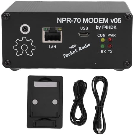 Denash 500kbps Modem NPR-70 V05, Portable Design for 70cm Band Radio Communication, Professional Modem with 500mW RF Output, Standalone Use