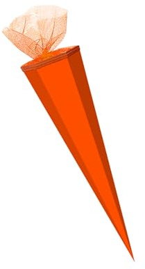 Livepac-Office XXL Bastel Schultüte / 100cm / eckig/Farbe: orange