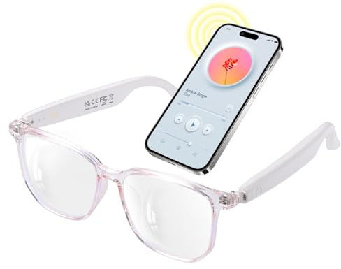 Tulbeys Smart Brille mit offenem Ohr, photochromen Gläsern, polarisierten Sonnenbrillen, Bluetooth, Sprachassistent, Mikrofonlautsprechern für Männer und Frauen, Bluetooth-Brille, Sprachsteuerung