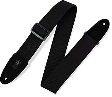 Levy's Leathers Cotton Suede Series Gitarrengurt aus Baumwolle | Breite 5 cm | Schwarz | (MC8-BLK)