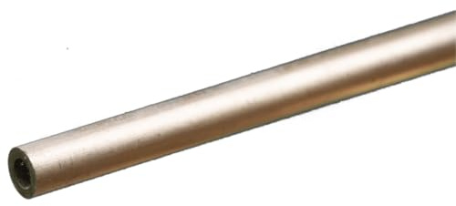 K&S Precision Metals Round Aluminum Tube 83030 – 3/16 OD x 0.035 Wall x 12 Long – DIY Crafts, Model Building, Home Projects, Made in USA, 1 Tube